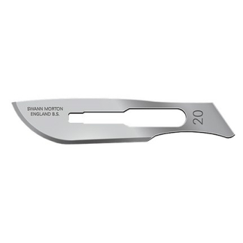 Ostrza jednorazowe sterylne SWANN MORTON stal nierdzewna 20